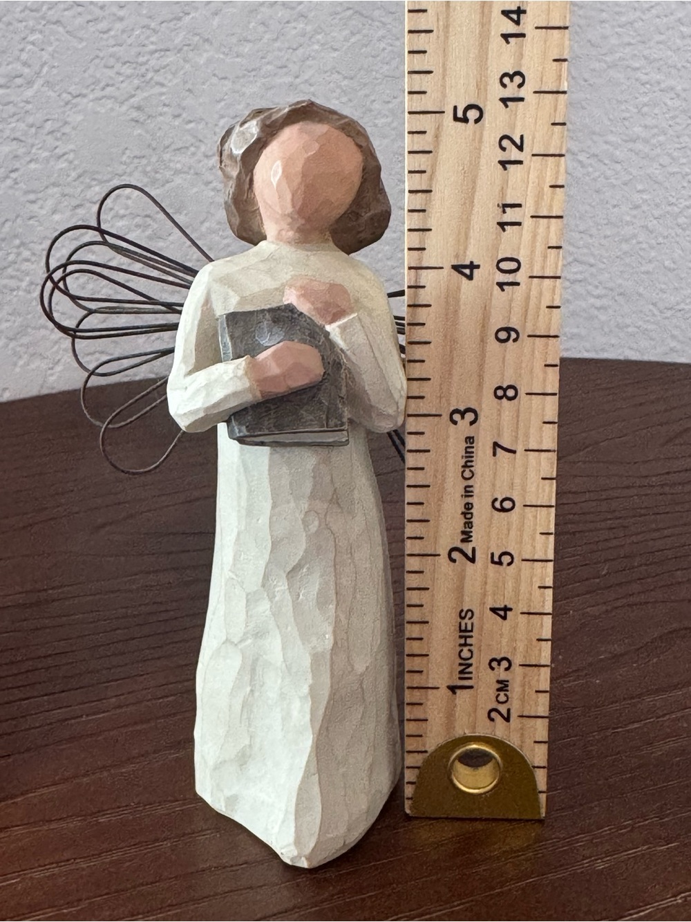 Vintage Willow Tree Angel of Learning Figurine with Wire Wings 1999 by Demdaco